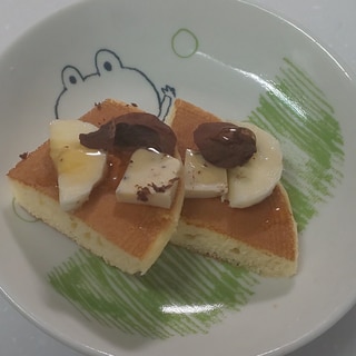 バナナ☆チョコ☆ブラックペッパーチーズ☆パンケーキ